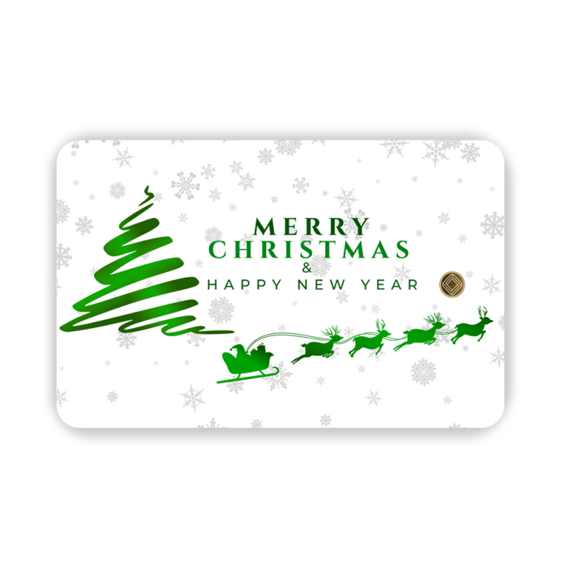 Merry Christmas Geschenkkarten 0,05 Gramm - Weihnachtskarten- Merry Christmas Geschenkkarten 0,05 Gramm - MCG-EMS-0005