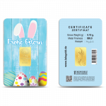 Frohe Ostern Geschenkbarren 0,10 Gramm 