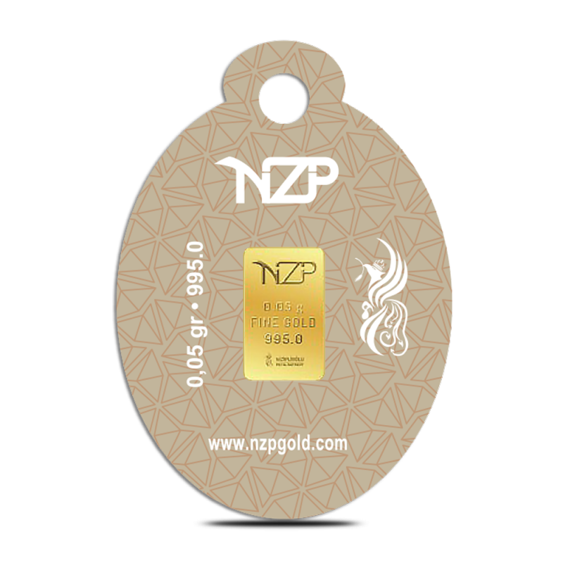 Nzp Gold Oval Blister - Mini Goldbarren 0.05 Gramm (995 24 karat) Nzp Gold Oval Blister - Mini Goldbarren 0.05 Gramm (995 24 karat)