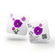 Emasin Rundform Goldbarren 0,025 Gramm Flower Series Purple - RB-EMS-FP002