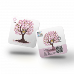 Emasin Rundform Goldbarren 0,01 Gramm Flower Series Sakura