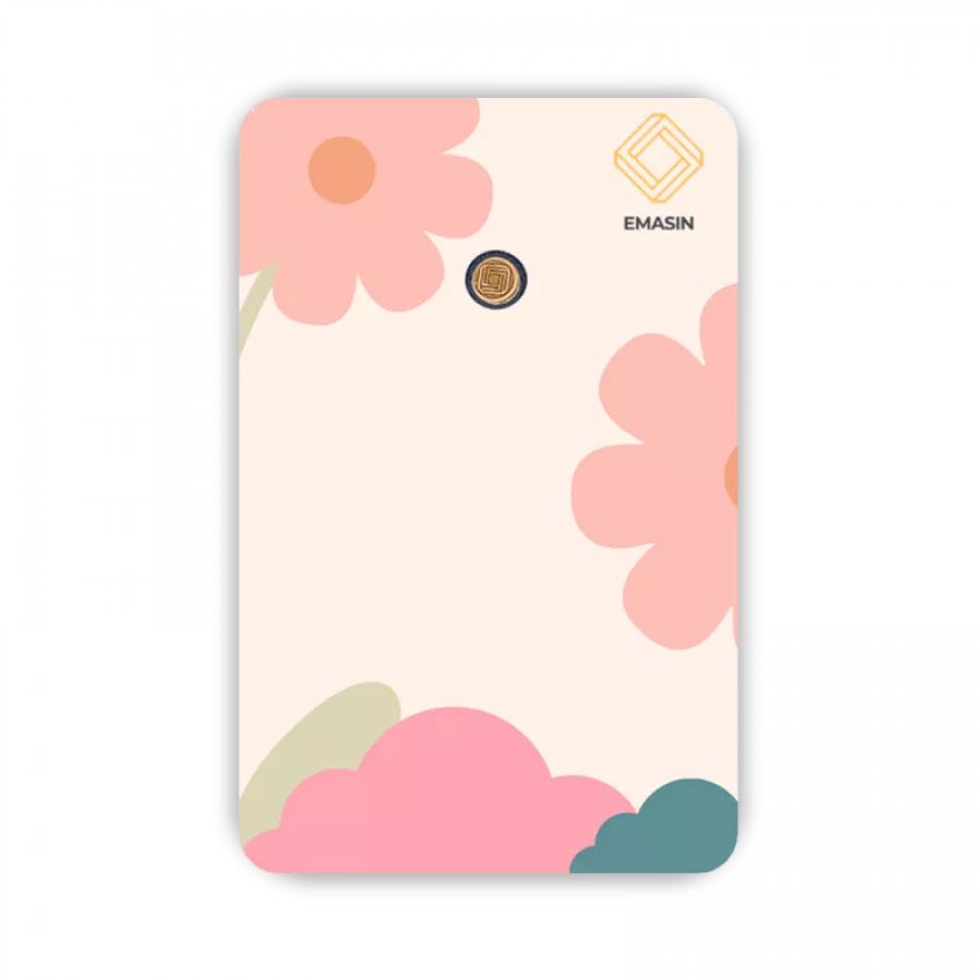 Emasin Rundform Goldbarren 0,05 Gramm Flower Series Standard - RB-EMS-SF005