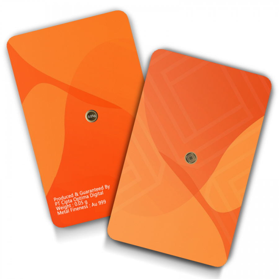 Emasin Rundform Goldbarren 0,05 Gramm Standard Orange - RB-EMS-SO005