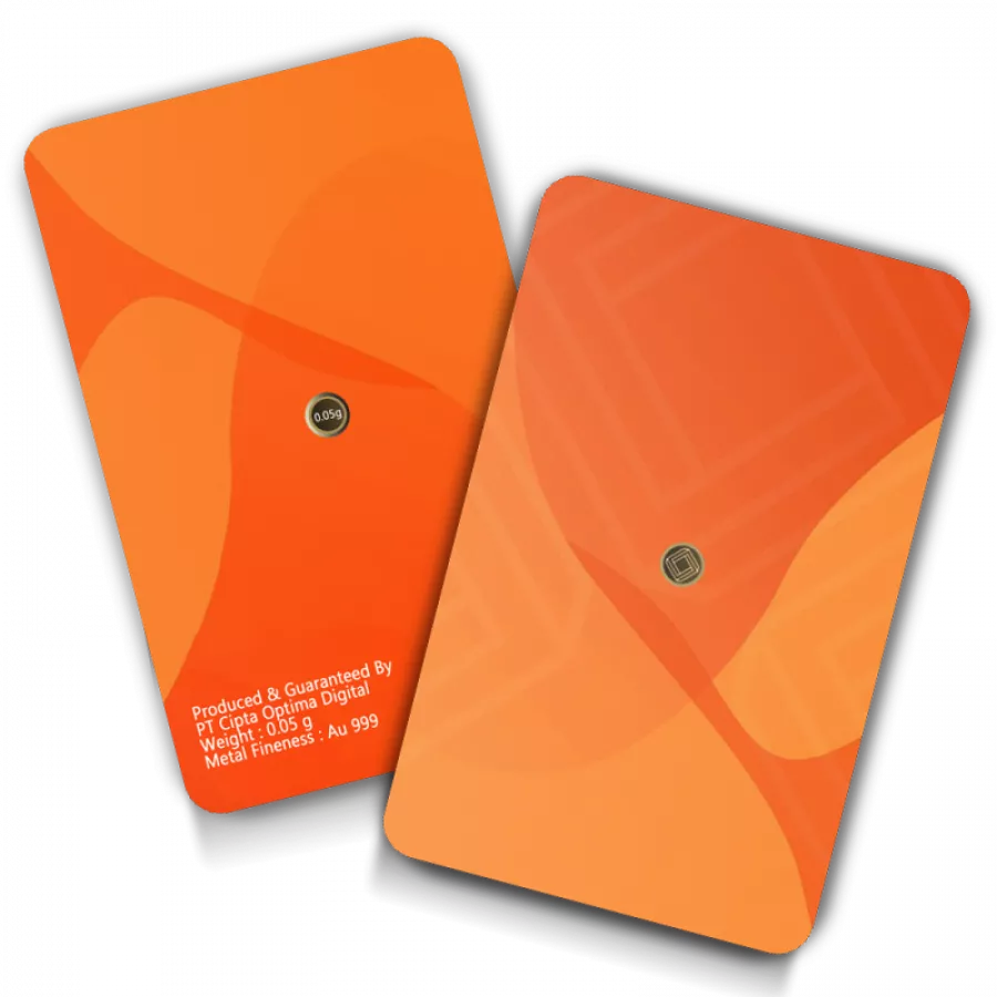 Emasin Rundform Goldbarren 0,05 Gramm Standard Orange - RB-EMS-SO005
