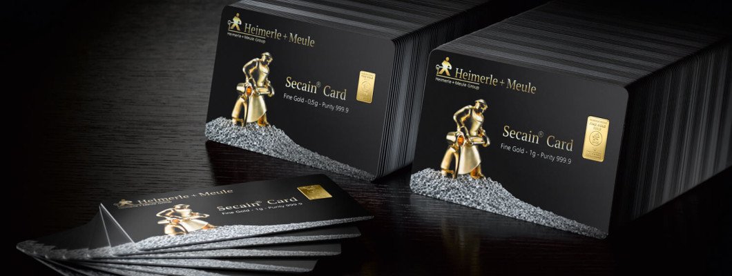 Heimerle + Meule Secain Card Goldbarren: Kleine Goldbarren im Kartenformat